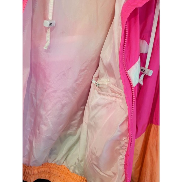 1990's Neon Jacket CB Sports Windbreaker Jacket -Women's Medium - Picture 6 of 12